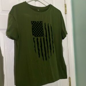 Patriotic dark green teeshirt